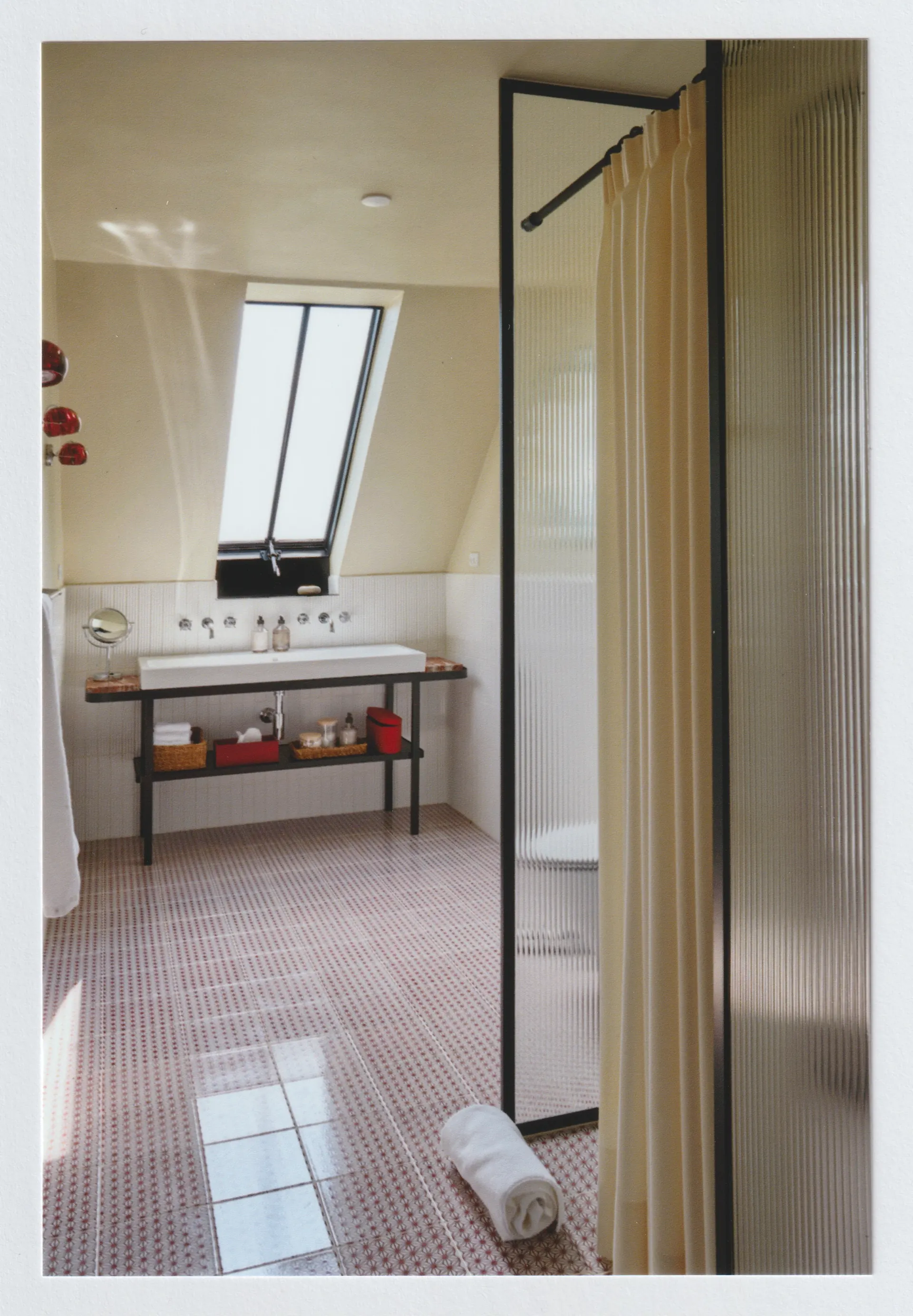 Shared bathroom view at Villa Hesnaes